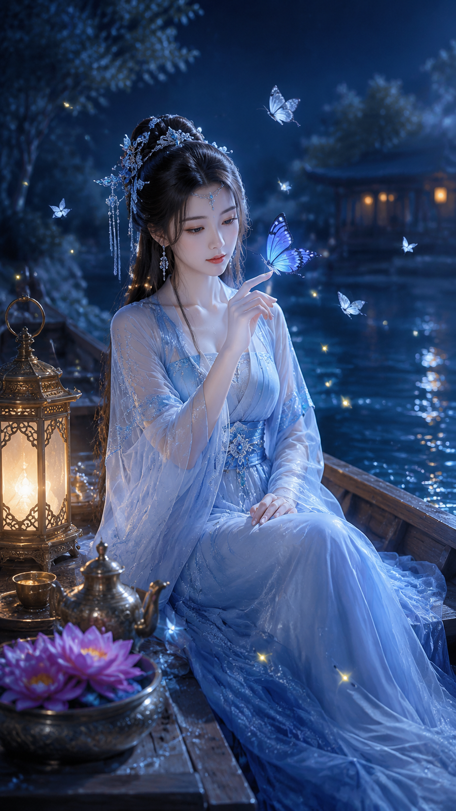 杰作，顶级画质，8K超清，电影级光影，极致细节，古风绝美年轻东方女子，精致鹅蛋脸，清…