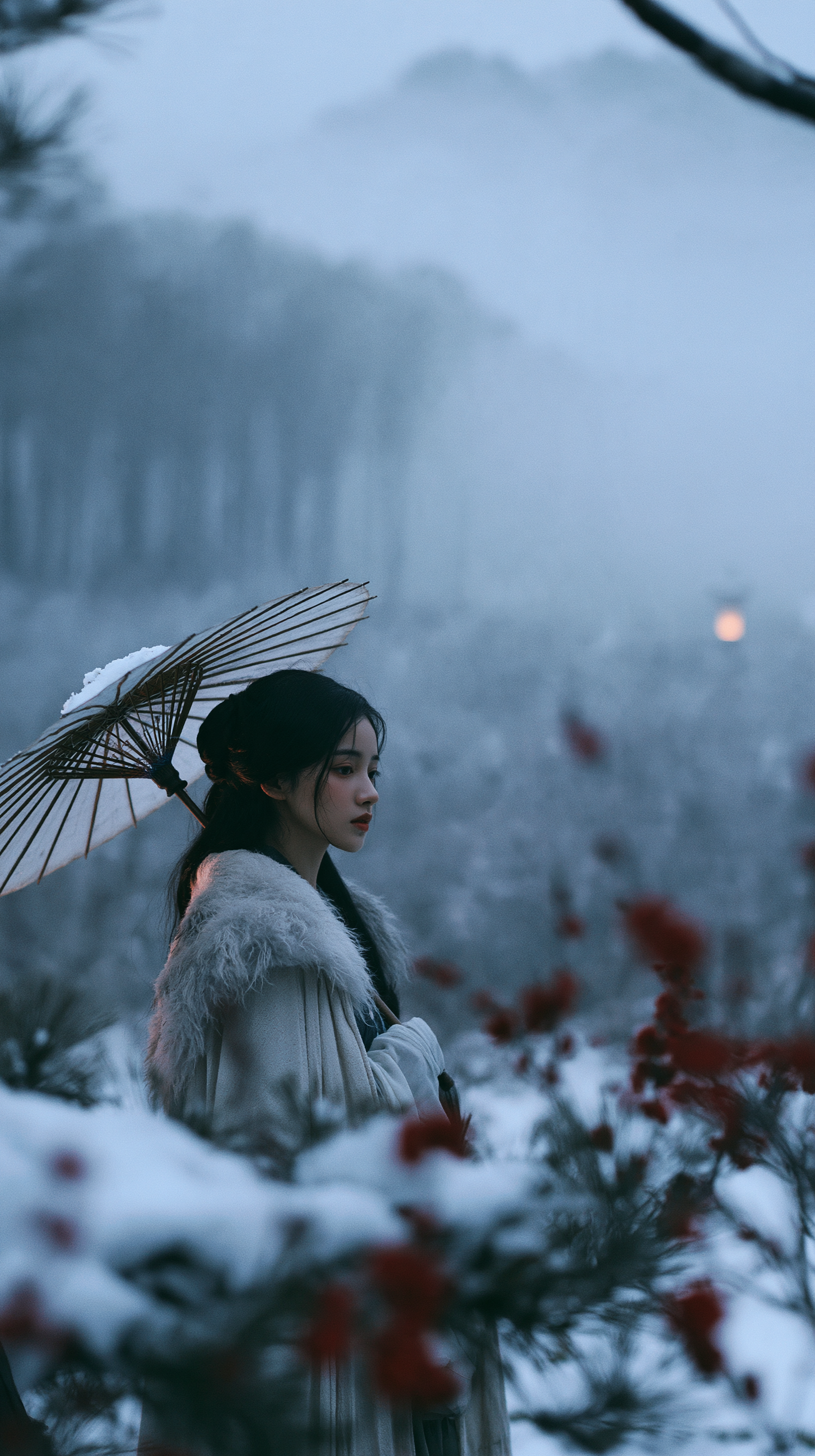 A cinematic portrait of an elegant East …