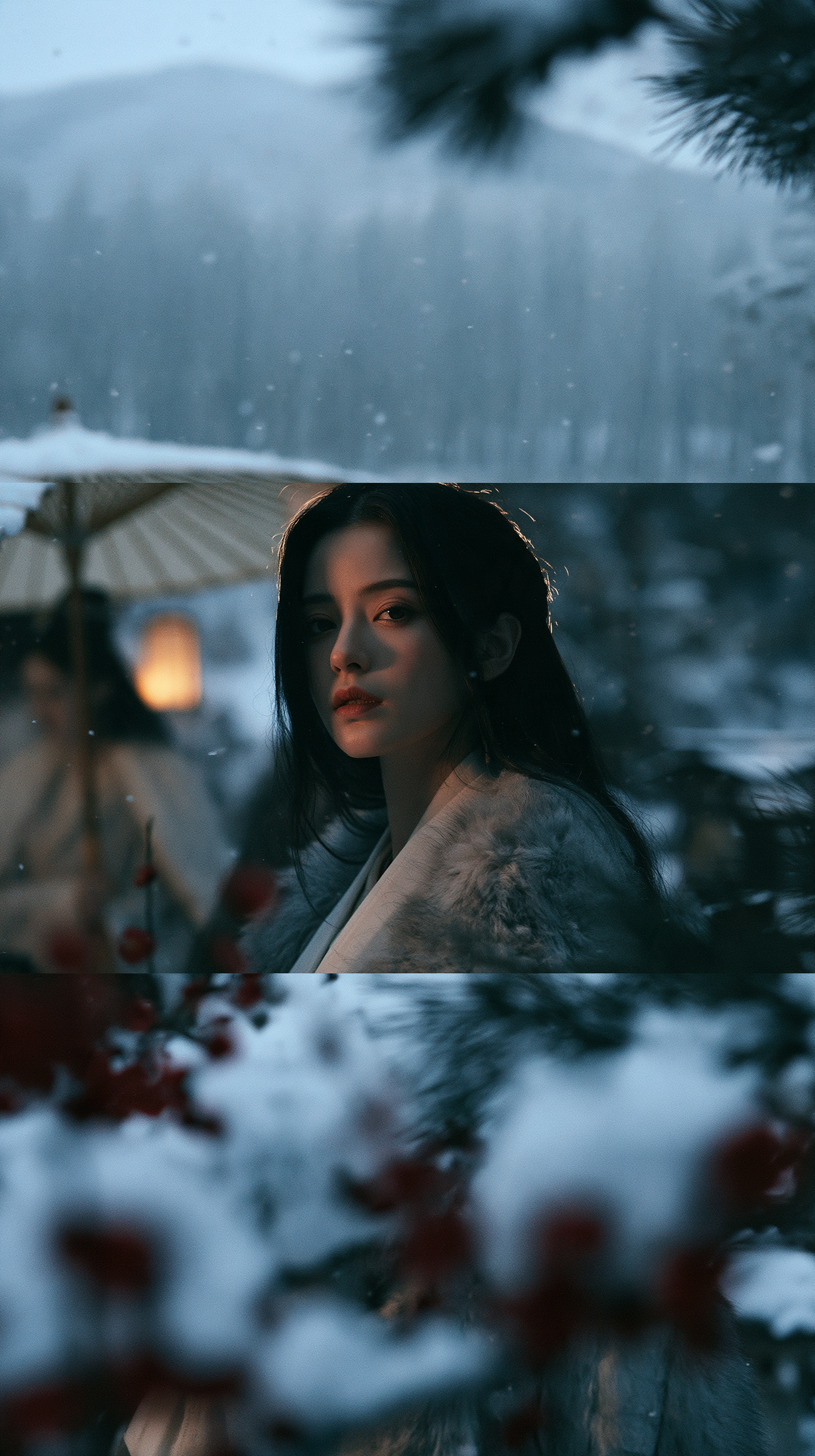 A cinematic portrait of an elegant East …